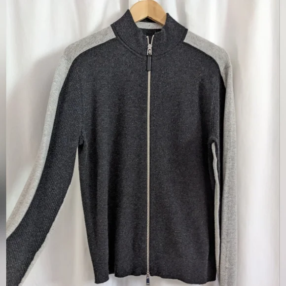 THEORY 100% Cashmere Full Zip Cardigan Sweater Size Small - Picture 1 of 12